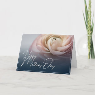 Tarjeta De Agradecimiento Feliz Día de la Madre con Rosa Rosa Grande