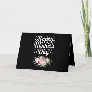 Tarjeta De Agradecimiento Feliz Día de la Madre Floral Bonita Mamá Abuela Es