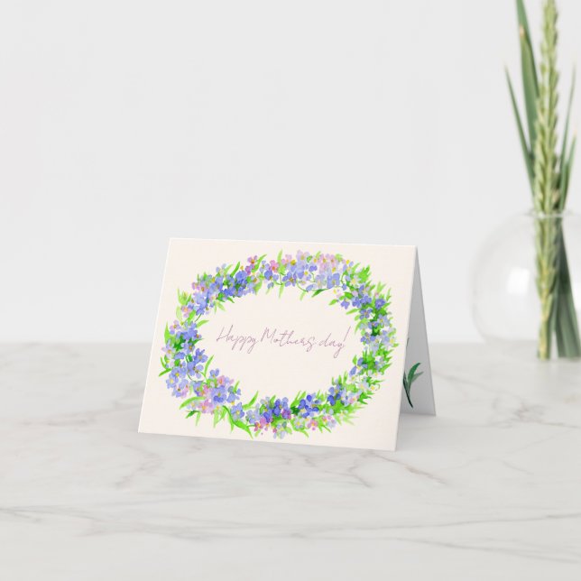 Tarjeta De Agradecimiento ¡Feliz día de las madres! (Anverso)