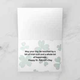 Tarjeta De Agradecimiento Feliz Día de San Patricio