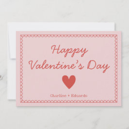 Tarjeta De Agradecimiento Feliz Día de San Valentín