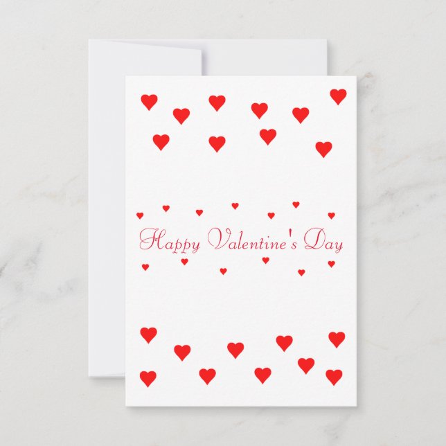 Tarjeta De Agradecimiento feliz día de San Valentín (Anverso)