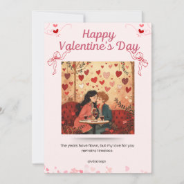 Tarjeta De Agradecimiento Feliz día de San Valentín Arte de pared romántico 