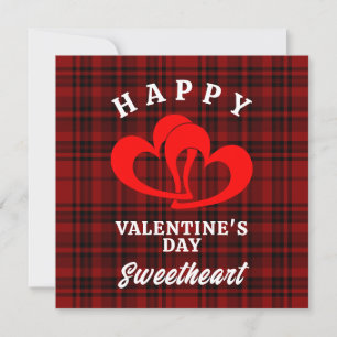 TARJETA DE AGRADECIMIENTO FELIZ DÍA DE SAN VALENTÍN, CARIÑO 