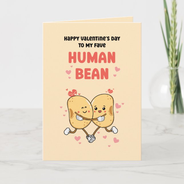 Tarjeta De Agradecimiento Feliz Día de San Valentín, mi guarida humana (Anverso)
