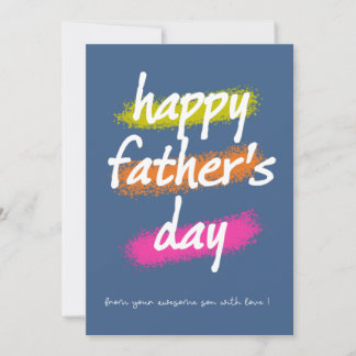 Tarjeta De Agradecimiento Feliz Día del Padre