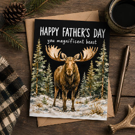 Tarjeta De Agradecimiento Feliz Día del Padre, Magnífica Bestia