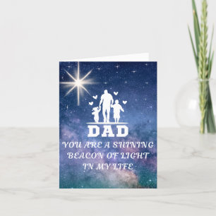 Tarjeta De Agradecimiento Feliz Día del Padre, papá eres el mejor,