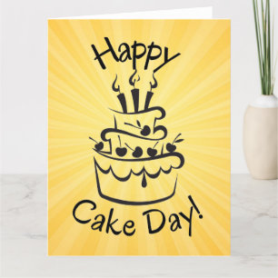 Tarjeta De Agradecimiento Feliz Día del Pastel Notecard