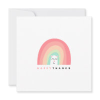 Tarjeta de agradecimiento plana