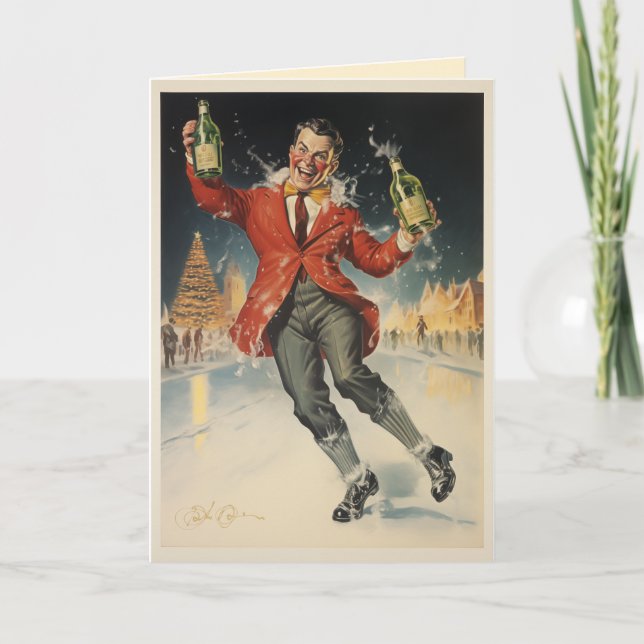 Tarjeta De Agradecimiento ¡¡Feliz hombre de invierno!! (Anverso)