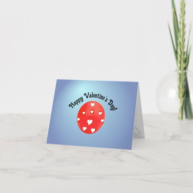 Tarjeta De Agradecimiento Feliz Jugador de Pickleball del Día de San Valentí (Anverso)