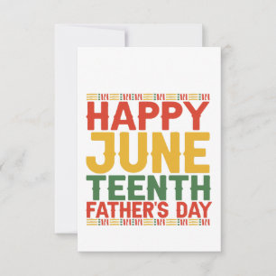 Tarjeta De Agradecimiento Feliz Junio del 11° Día del Padre Mes de Historia 