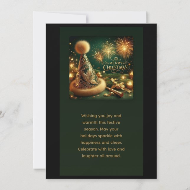 Tarjeta De Agradecimiento feliz navidad (Anverso)