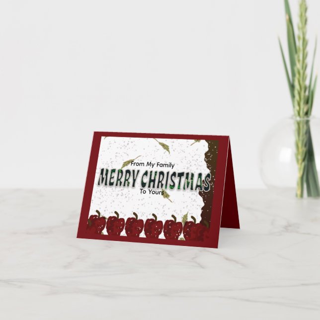 Tarjeta De Agradecimiento Feliz Navidad (Anverso)