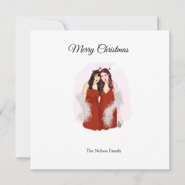 Tarjeta De Agradecimiento Feliz Navidad  (Anverso)