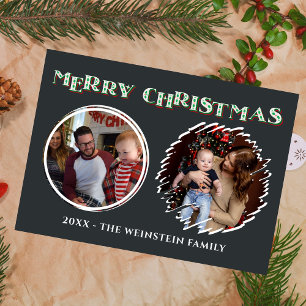 Tarjeta De Agradecimiento Feliz Navidad 2 Collage de fotos