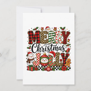 Tarjeta De Agradecimiento Feliz Navidad Alegre