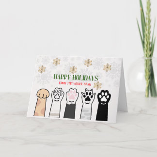 Tarjeta De Agradecimiento Feliz Navidad de toda la pandilla