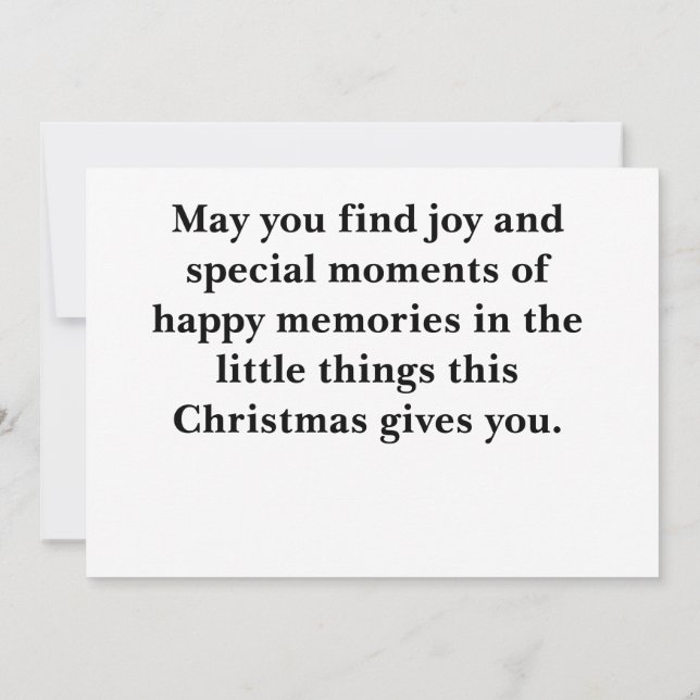 Tarjeta De Agradecimiento Feliz Navidad desde Santa Claus (Reverso)