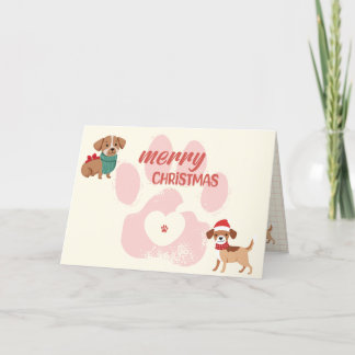 Tarjeta De Agradecimiento Feliz Navidad Dog Lover - Personalizado