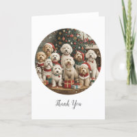 Feliz Navidad Goldendoodle Perros Cachorros