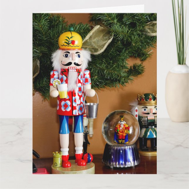 Tarjeta De Agradecimiento Feliz Navidad Nutcracker (Anverso)