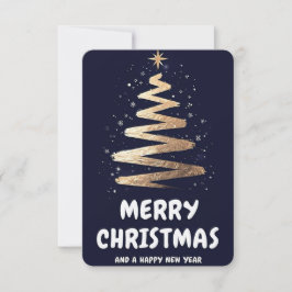Tarjeta De Agradecimiento ¡Feliz Navidad y feliz año nuevo!