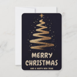Tarjeta De Agradecimiento ¡Feliz Navidad y feliz año nuevo!