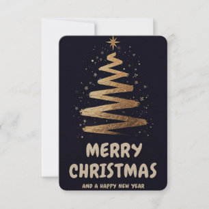Tarjeta De Agradecimiento ¡Feliz Navidad y feliz año nuevo!