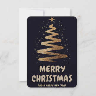 Tarjeta De Agradecimiento ¡Feliz Navidad y feliz año nuevo!