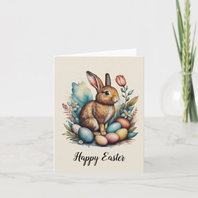 Tarjeta De Agradecimiento Feliz Pascua (Anverso)