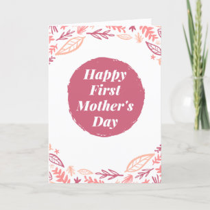 Tarjeta De Agradecimiento Feliz primer día de la madre