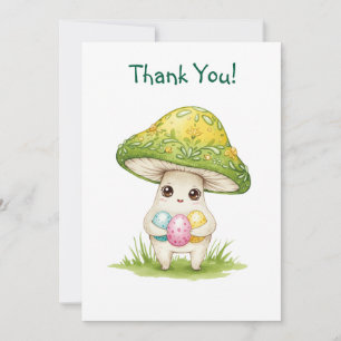 Tarjeta De Agradecimiento Feliz Semana Santa lindo hongo