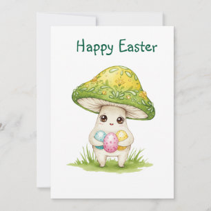 Tarjeta De Agradecimiento Feliz Semana Santa lindo hongo