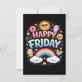 Tarjeta De Agradecimiento Feliz viernes