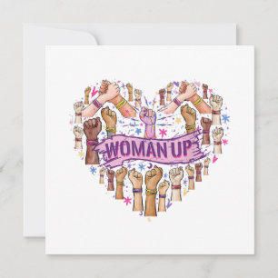 Tarjeta De Agradecimiento Feminismo Fuerte empoderamiento feminista Feminis