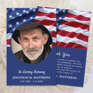 Tarjeta De Agradecimiento Feria Patriótica Veterana de la Bandera de Estados