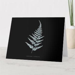 Tarjeta De Agradecimiento Fern - Gymnogramma L’herminieri. Efecto de rayos X