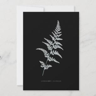 Tarjeta De Agradecimiento Fern - Gymnogramma Sulphurea - Efecto de rayos X -