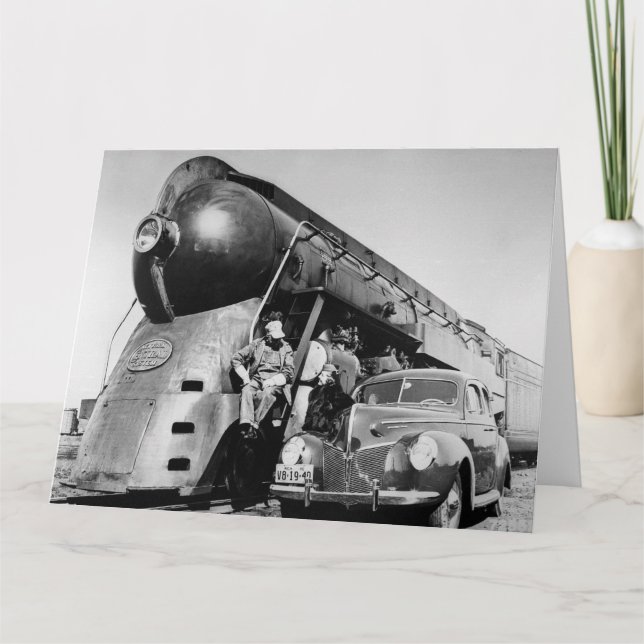 Tarjeta De Agradecimiento Ferrocarril Central Vintage de Nueva York del sigl (Anverso)