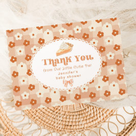 Tarjeta De Agradecimiento Festejo de bebé de género neutral Pastelito lindo