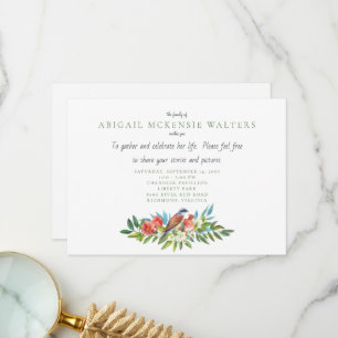 Tarjeta De Agradecimiento Festejos funerarios y celebración de granadas grac