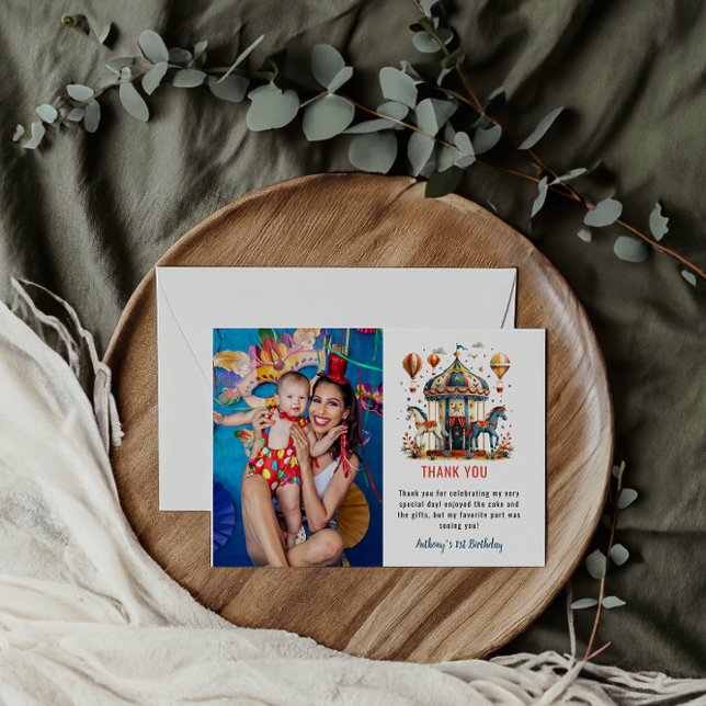 Tarjeta De Agradecimiento Festival de Carnaval de Círculo Moderno Primer Cum (Subido por el creador)