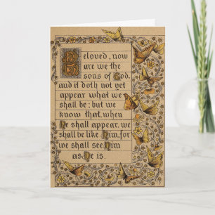 Tarjeta De Agradecimiento Festividad cristiana de la carta de Trumpets