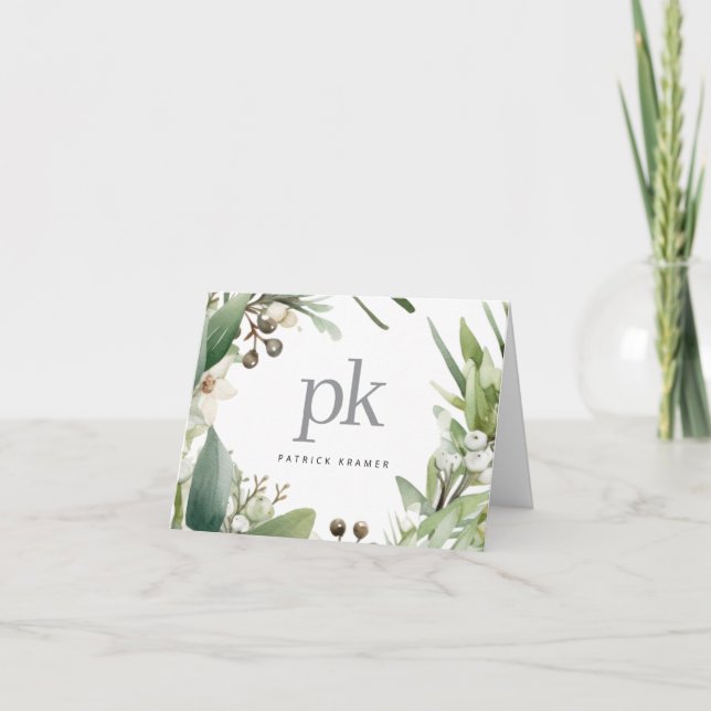 Tarjeta De Agradecimiento Festividad de los Navidades modernos con nombres d (Anverso)