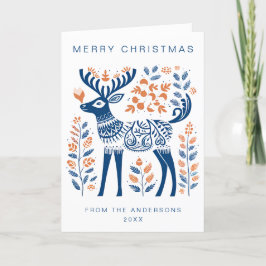 Tarjeta De Agradecimiento Festividad de Navidades escandinavos