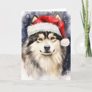 Tarjeta De Agradecimiento Festividad de Santa Paws, Navidades de perro de Ma