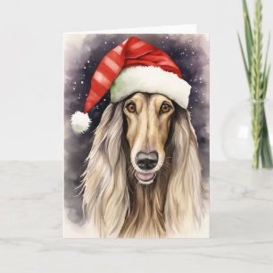 Tarjeta De Agradecimiento Festividad de Santa Paws, Navidades de perros de l