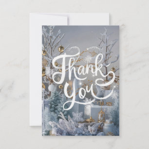 Tarjeta De Agradecimiento Festividad feliz de invierno